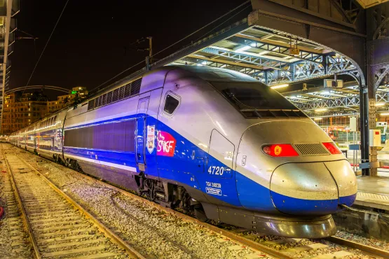 transport bagage et voyageur gare tgv